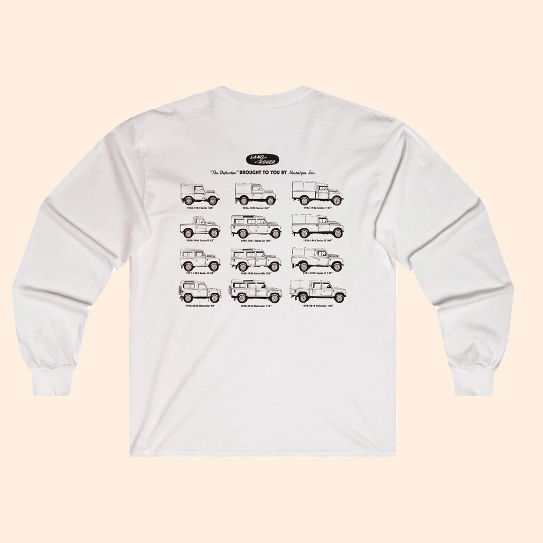 Land Rover Range Rover Embroidered Long Sleeve T-Shirt S-6XL, LT