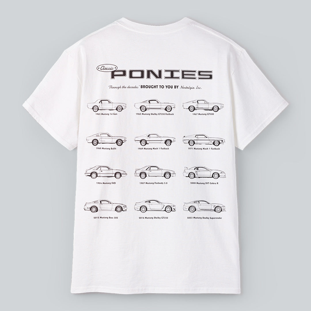 Men's Ford Mustang Retro Vintage USA Design T-Shirt - Car Enthusiast Tee