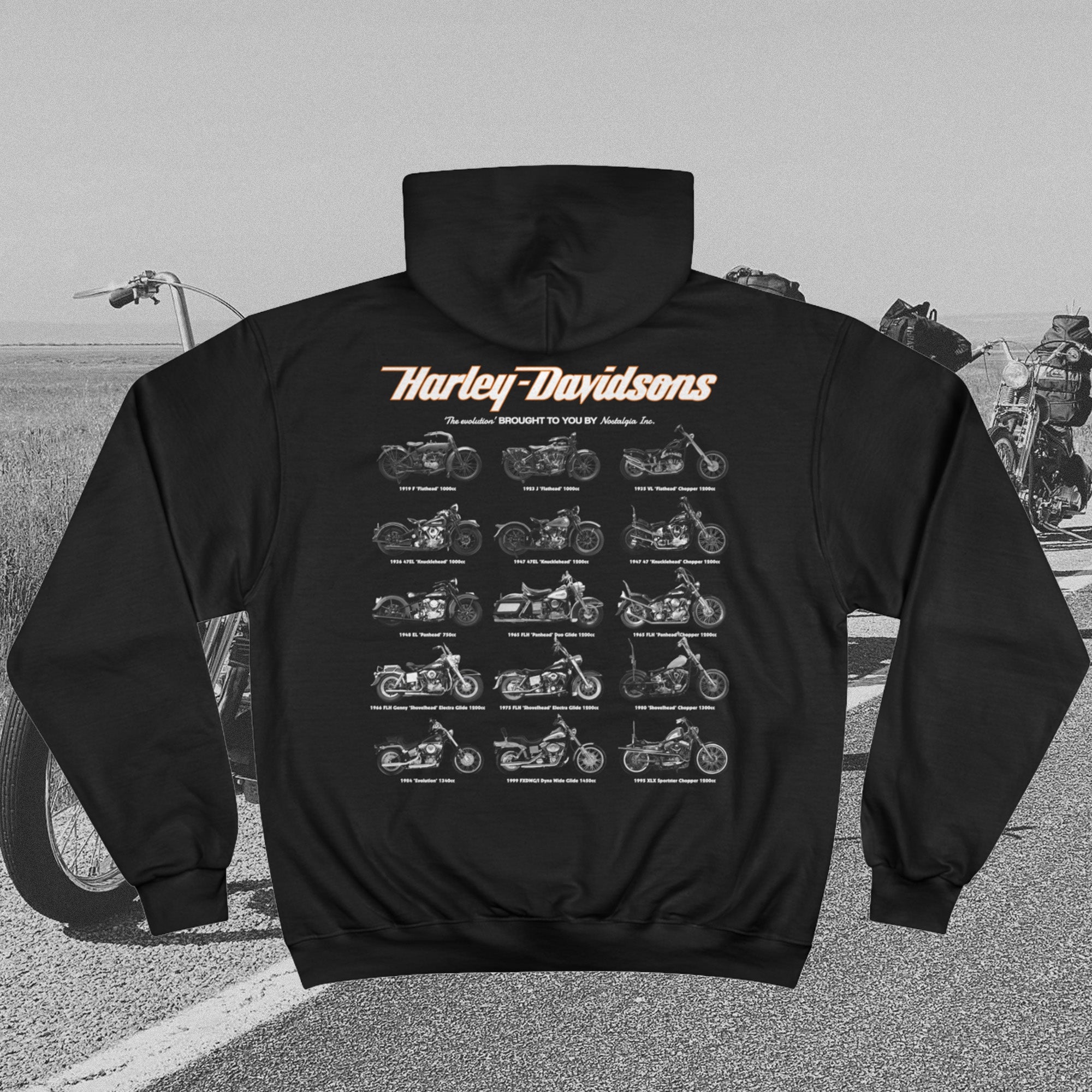 Nostalgia x Champion Harley Davidsons Hoodie – Nostalgia Inc.