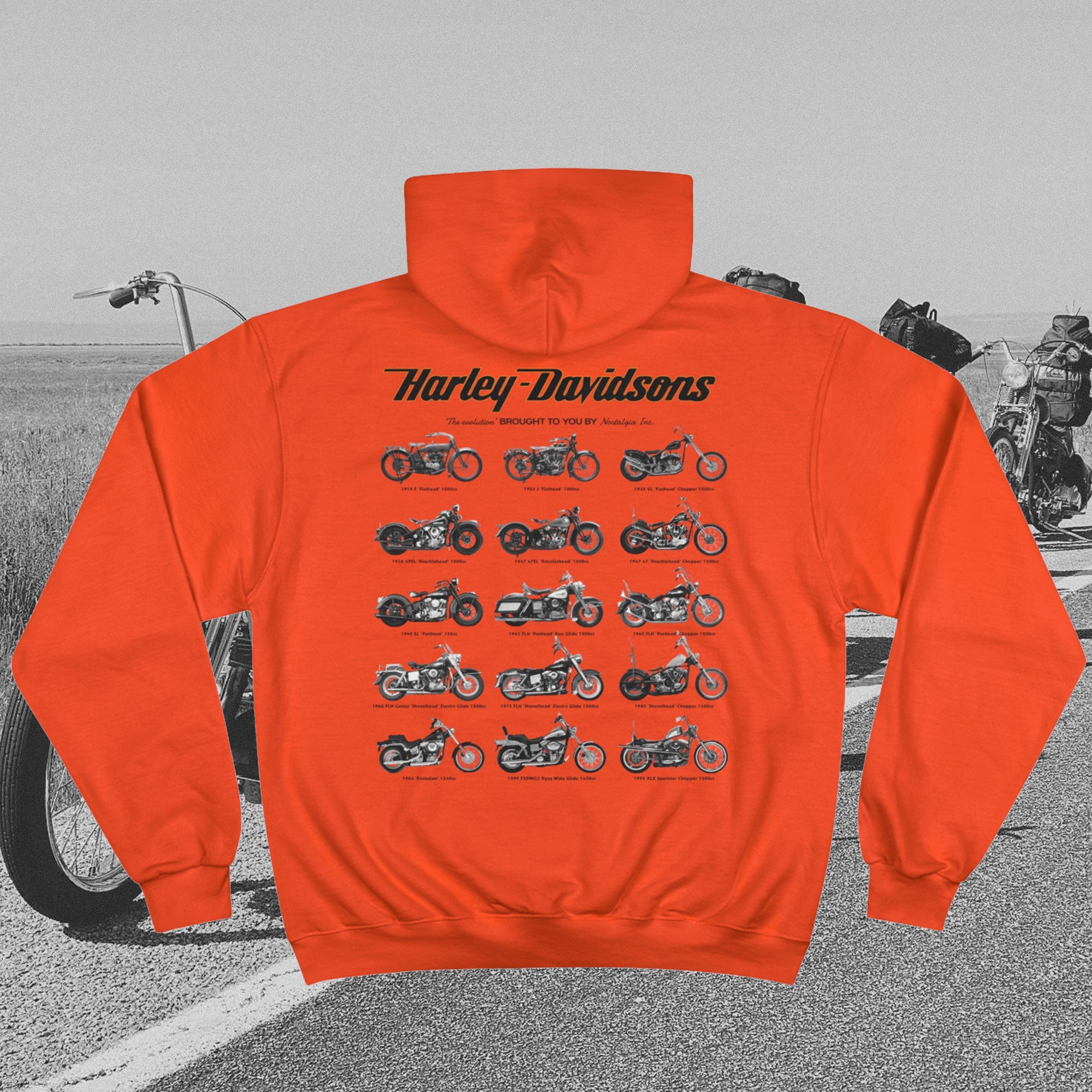 Nostalgia x Champion Harley Davidsons Hoodie – Nostalgia Inc.