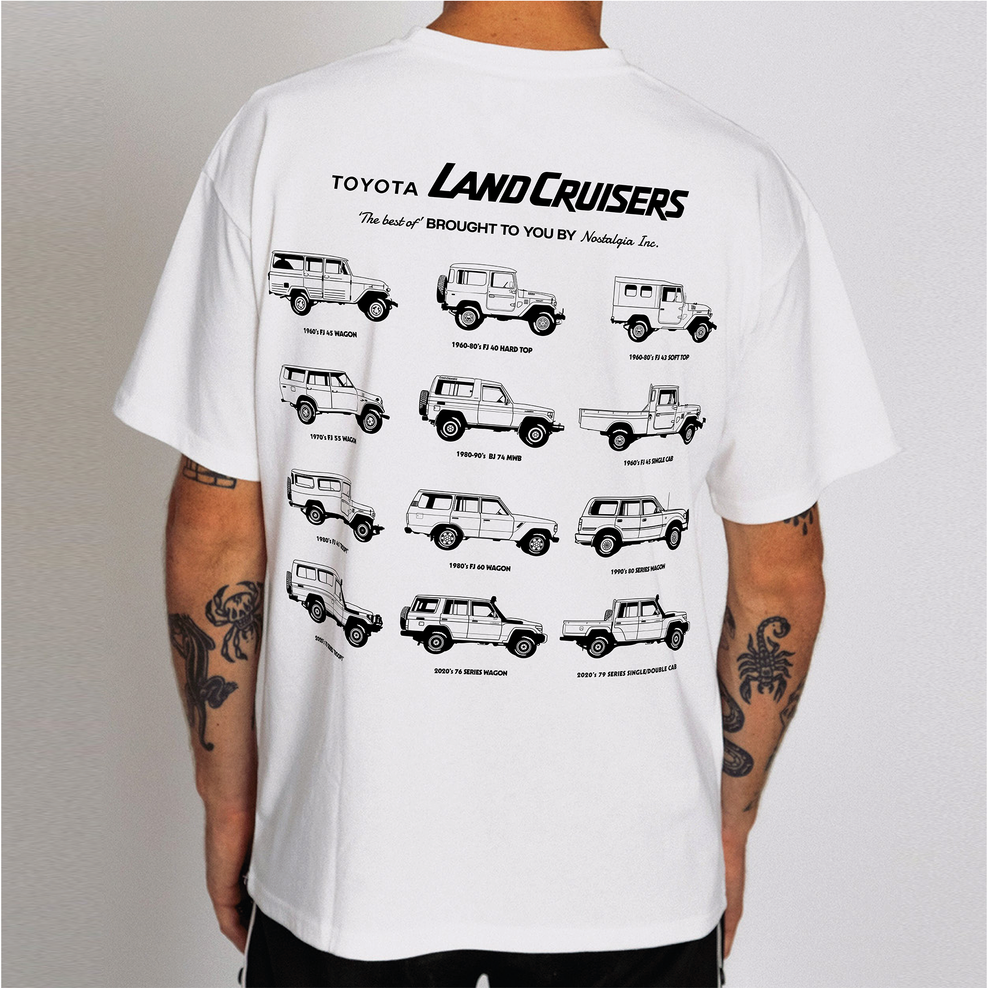 Land Cruiser 'Best Of' T-shirt – Nostalgia Inc.