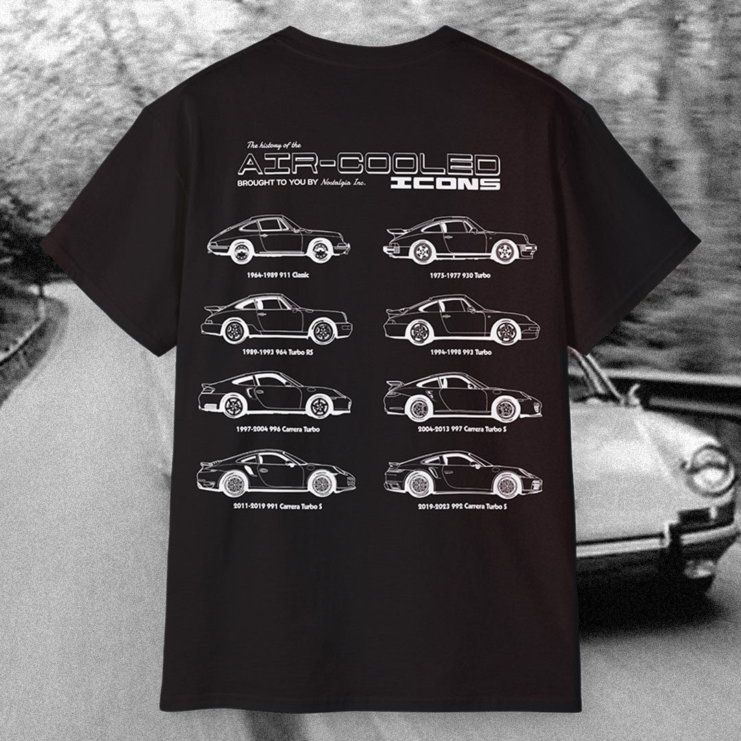 Porsche 911 'family tree' t-shirt
