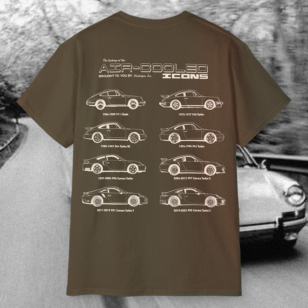Porsche 911 'family tree' t-shirt