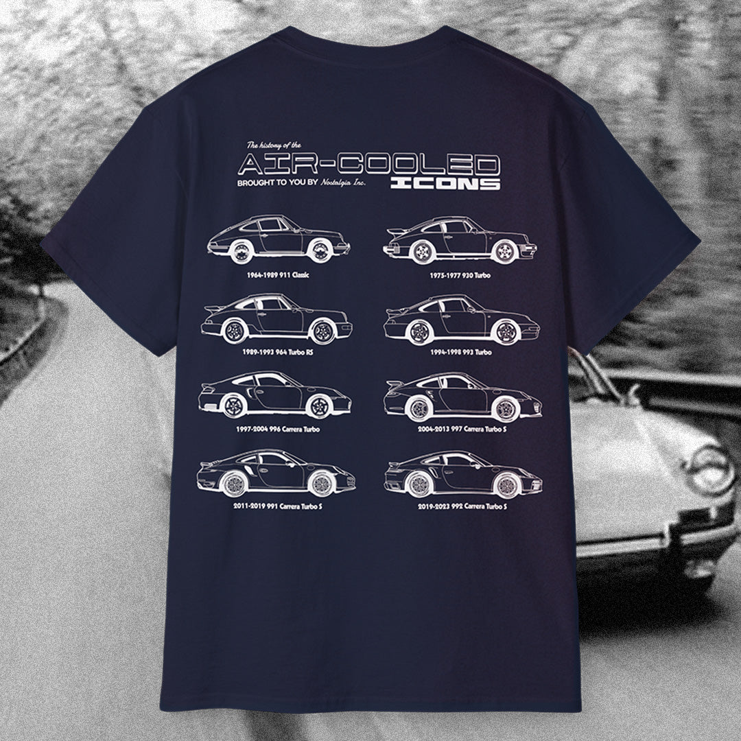 Porsche 911 'family tree' t-shirt