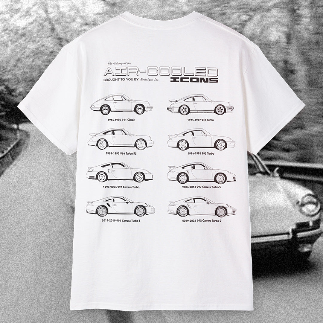 Porsche 911 'family tree' t-shirt