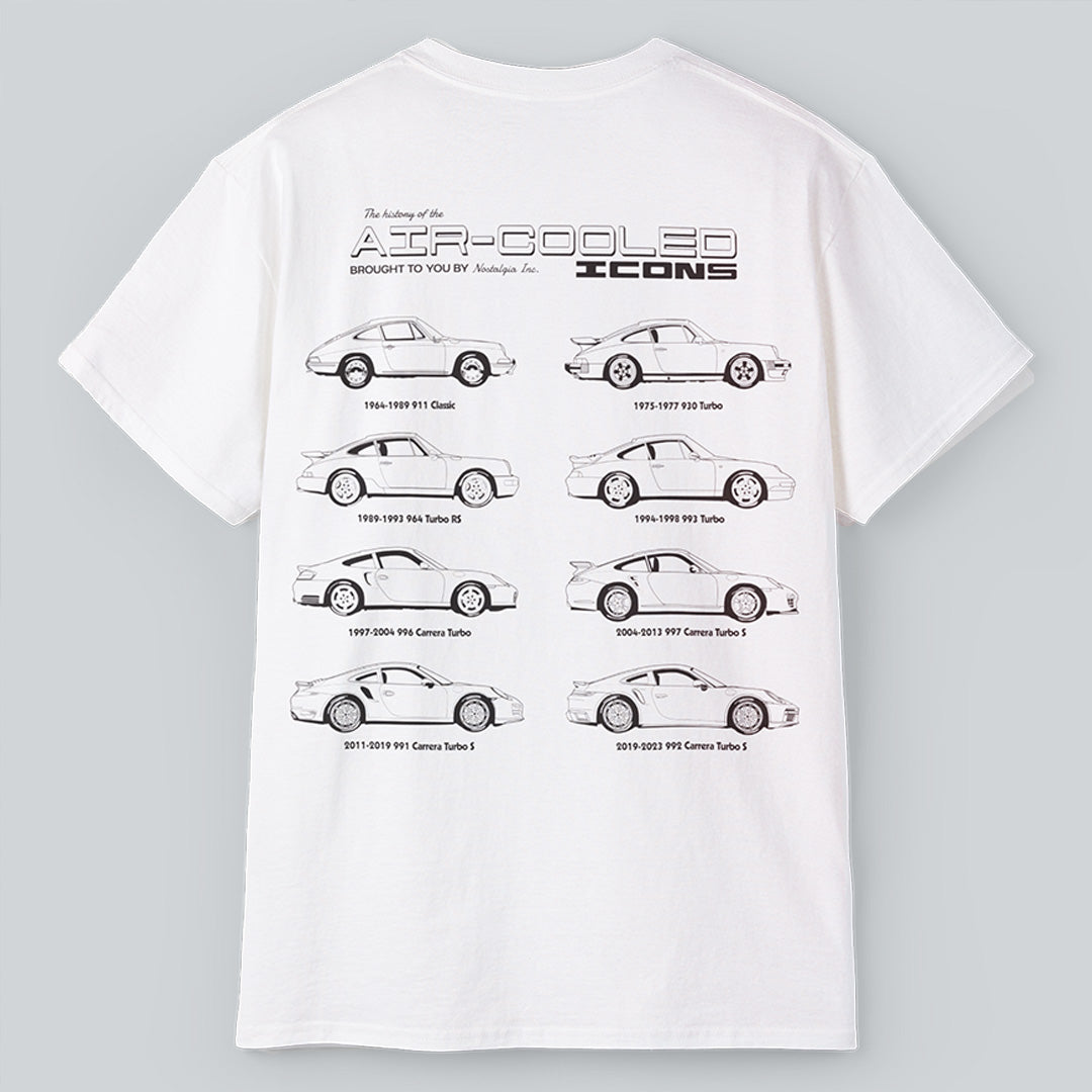 Porsche 911 'family tree' t-shirt