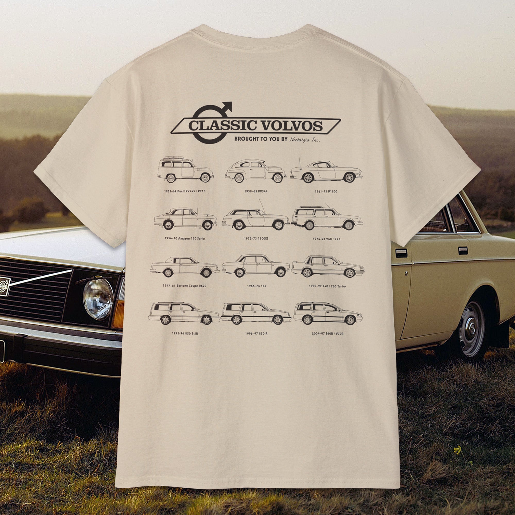 classic volvo t shirt, vintage volvo shirt, volvo car timeline tee, volvo 240 740 850 tshirt, retro volvo merchandise, volvo enthusiast apparel, volvo wagon graphic tee, p1800 volvo shirt, volvo amazon t shirt, nostalgic volvo car shirt, volvo collector gift, swedish car tee, old school volvo t shirt, volvo 850r fan shirt, volvo car lover gift