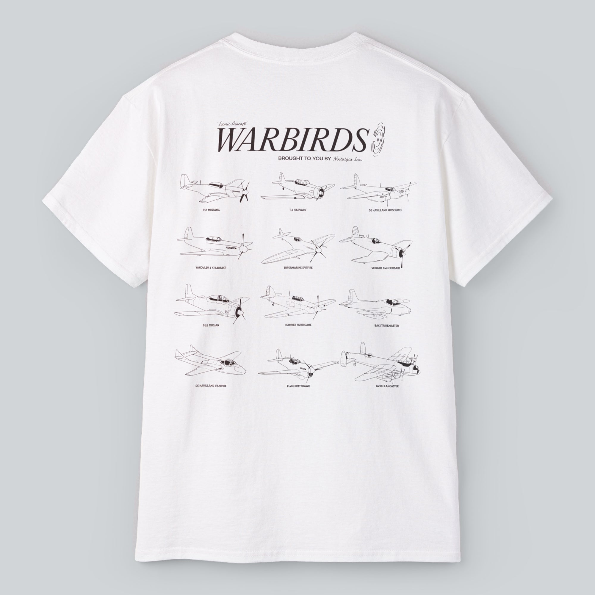 P51 Mustang T-Shirt, De Havilland Mosquito Tee, Avro Lancaster Shirt, P-40N Kittyhawk Apparel, Bac Strikemaster T-Shirt, Vought F4U Corsair Tee, Hawker Hurricane Shirt, Supermarine Spitfire Apparel, T-6 Harvard T-Shirt, De Havilland Vampire Tee, T-28 Trojan Shirt, Yakovlev-3 'Steadfast' T-Shirt, Warbirds Collection T-Shirt, Vintage Aircraft Tee, WWII Plane Apparel, Classic Warbirds Shirt, Historic Fighter Plane T-Shirt, Military Aviation Tee, Fighter Jet Graphic Shirt, Warbird Enthusiast Apparel